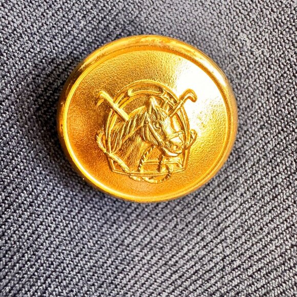 Vintage Chaps Ralph Lauren Wool Sport Coat Blazer Navy Made in Canada - Picture 7 of 16